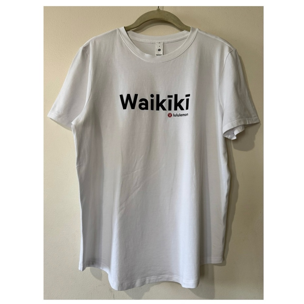 Lululemon White Crew Neck Tee
